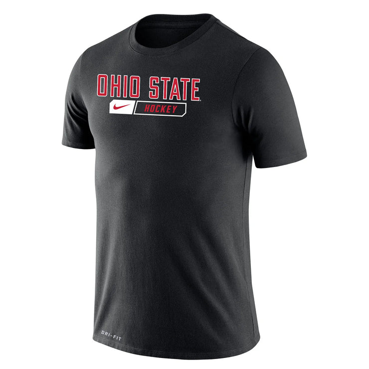 Ohio State Buckeyes Ice Hockey Black Dri-FIT Legend T-Shirt