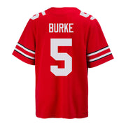 Ohio State Buckeyes Nike #5 Denzel Burke Student Athlete Scarlet Football Jersey