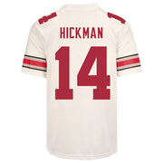 Ohio State Buckeyes Nike #14 Ronnie Hickman Student Athlete White Football Jersey