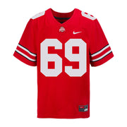 Ohio State Buckeyes Nike #69 Trey Leroux Student Athlete Scarlet Football Jersey