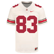Ohio State Buckeyes Nike #83 Joop Mitchell Student Athlete White Football Jersey