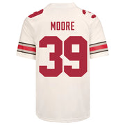 Ohio State Buckeyes Nike #39 Andrew Moore Student Athlete White Football Jersey