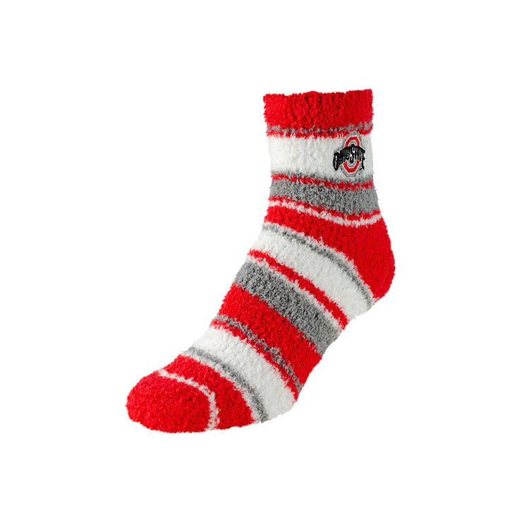 Ladies Ohio State Buckeyes Soft Skip Stride Socks