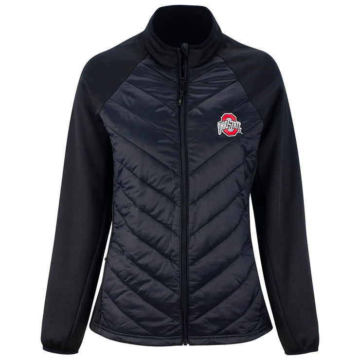 Ladies Ohio State Buckeyes Altitude Primary Full Zip Jacket