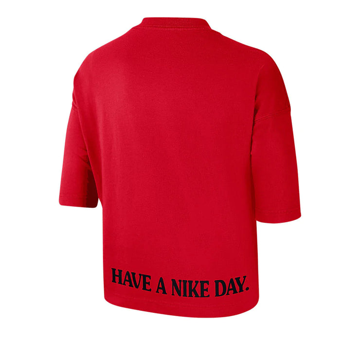 Ladies Ohio State Buckeyes Nike Boxy Crew T-Shirt