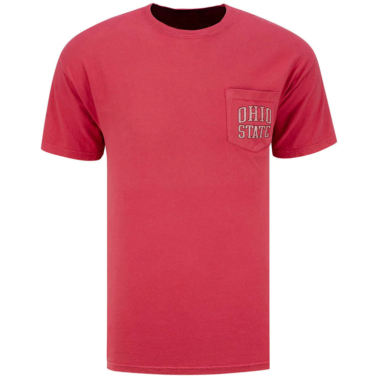 Ohio State Buckeyes Comfort Wash Pocket Scarlet T-Shirt
