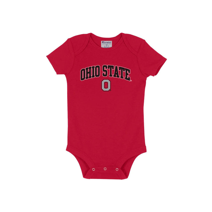 Infant Ohio State Buckeyes Short Sleeve Onesie