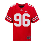 Ohio State Buckeyes Nike #96 Michael O'Shaughnessy Student Athlete Scarlet Football Jersey