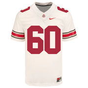 Ohio State Buckeyes Nike #60 Ryan Smith Student Athlete White Football Jersey