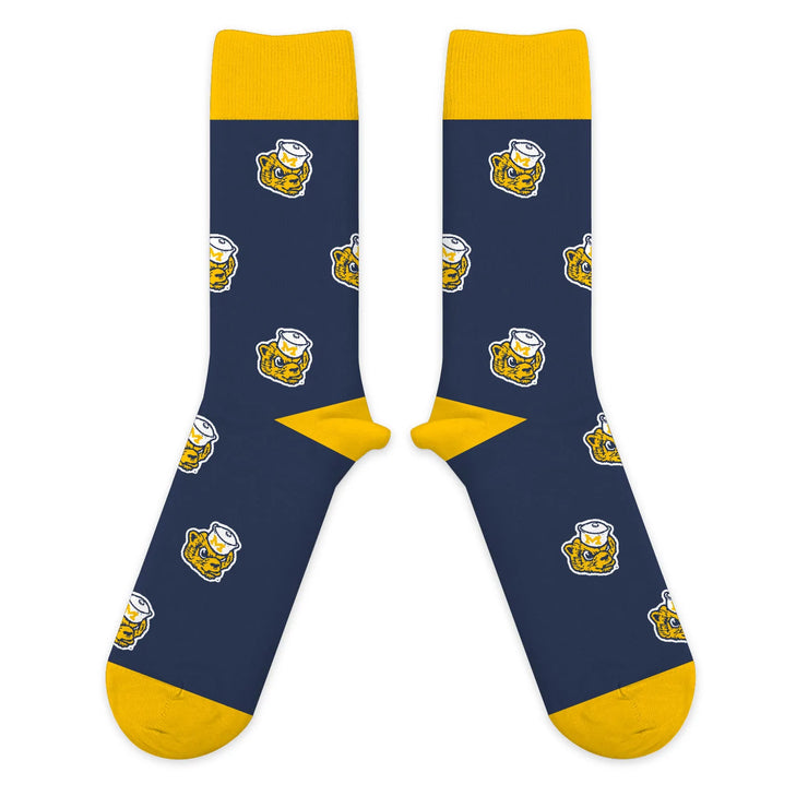 UofM - SCATTERED WOLVERBEAR SOCKS