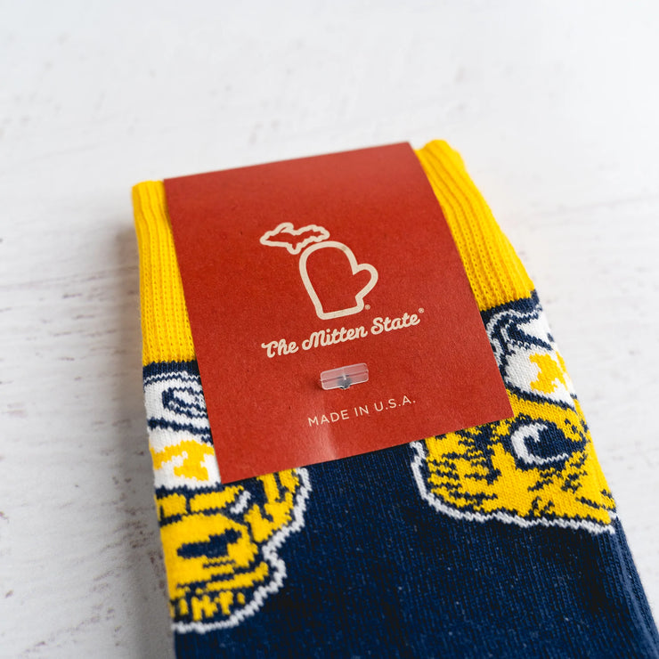 UofM - SCATTERED WOLVERBEAR SOCKS