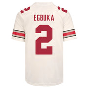 Ohio State Buckeyes Nike #2 Emeka Egbuka Student Athlete White Football Jersey